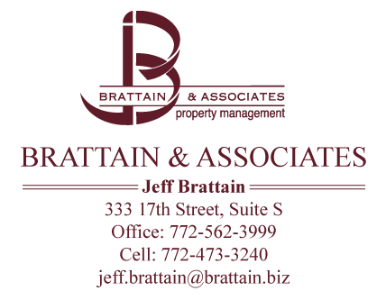 Brattain & Associates. Jeff Brattain. 333 17th Street, Suite S; Office: 772-562-3999; Cell: 772-473-3240; jeff.brattain@brattain.biz